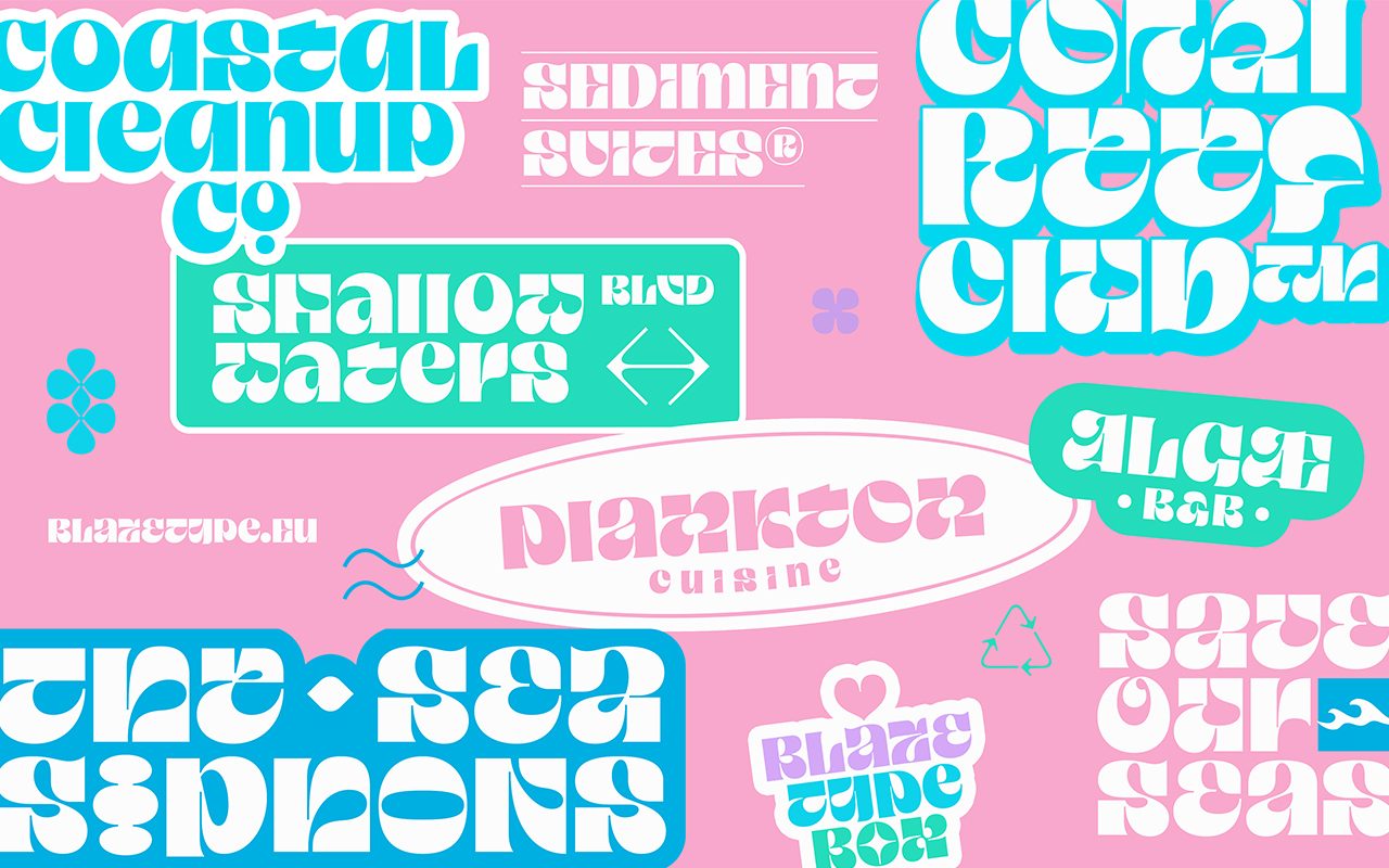 Showcase of Taklobo, font design by John David Maza