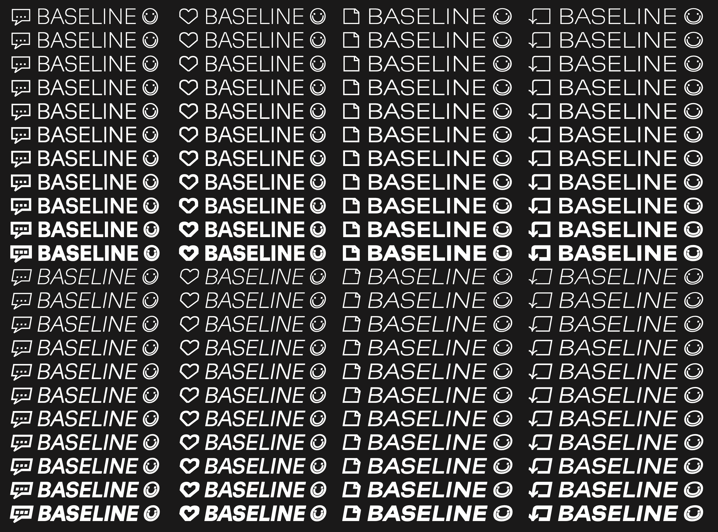 Custom Font design: Baseline for NTSAL circa 2021